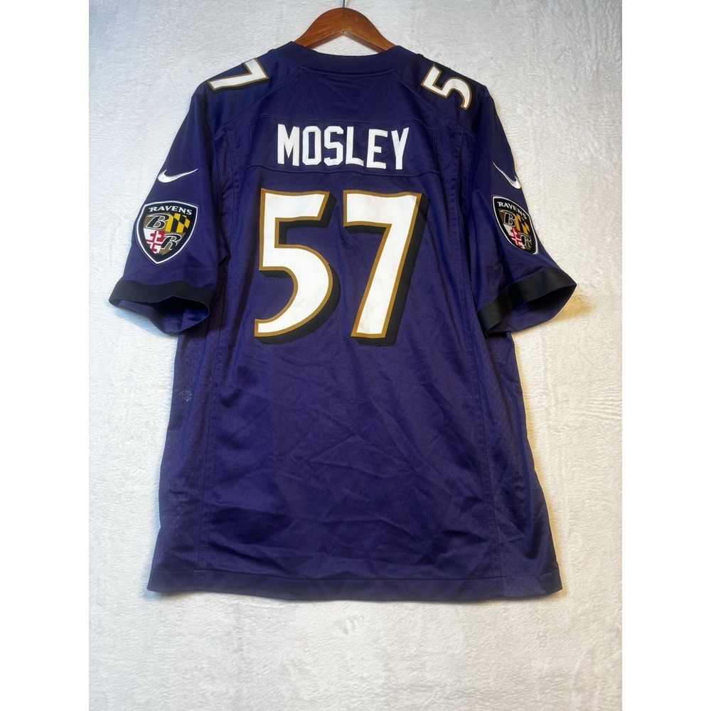 Baltimore Ravens C.J. Mosley Jersey #57 NFL‎ Football On Field Medium Purple
